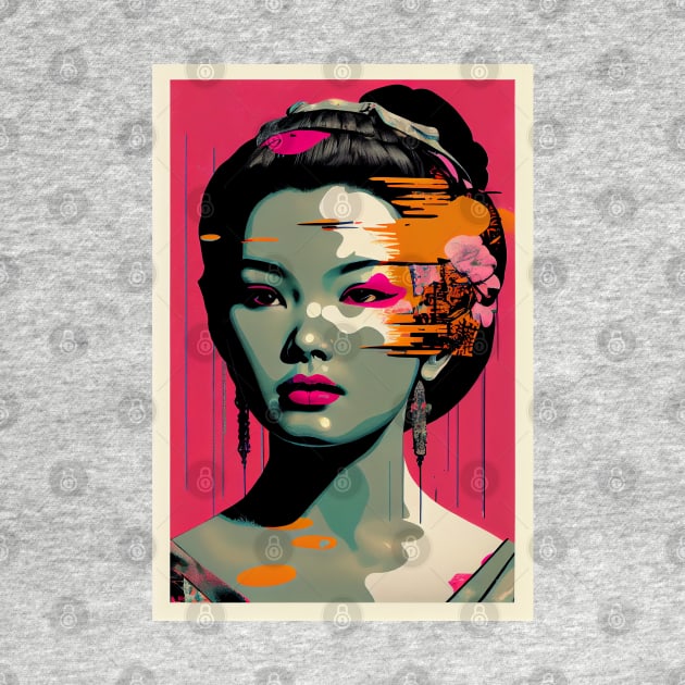 Vintage woman in pop-art style by loucaski